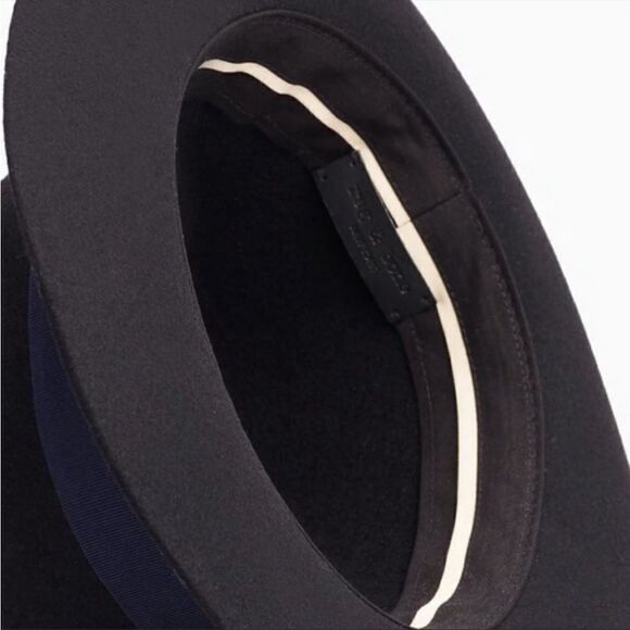 Rag & Bone Trilby Drape Band Fedora Hat Wool Black Size M